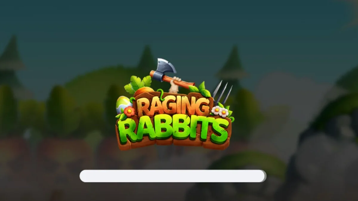 Karakter kelinci lucu dalam tema militer di slot Raging Rabbits